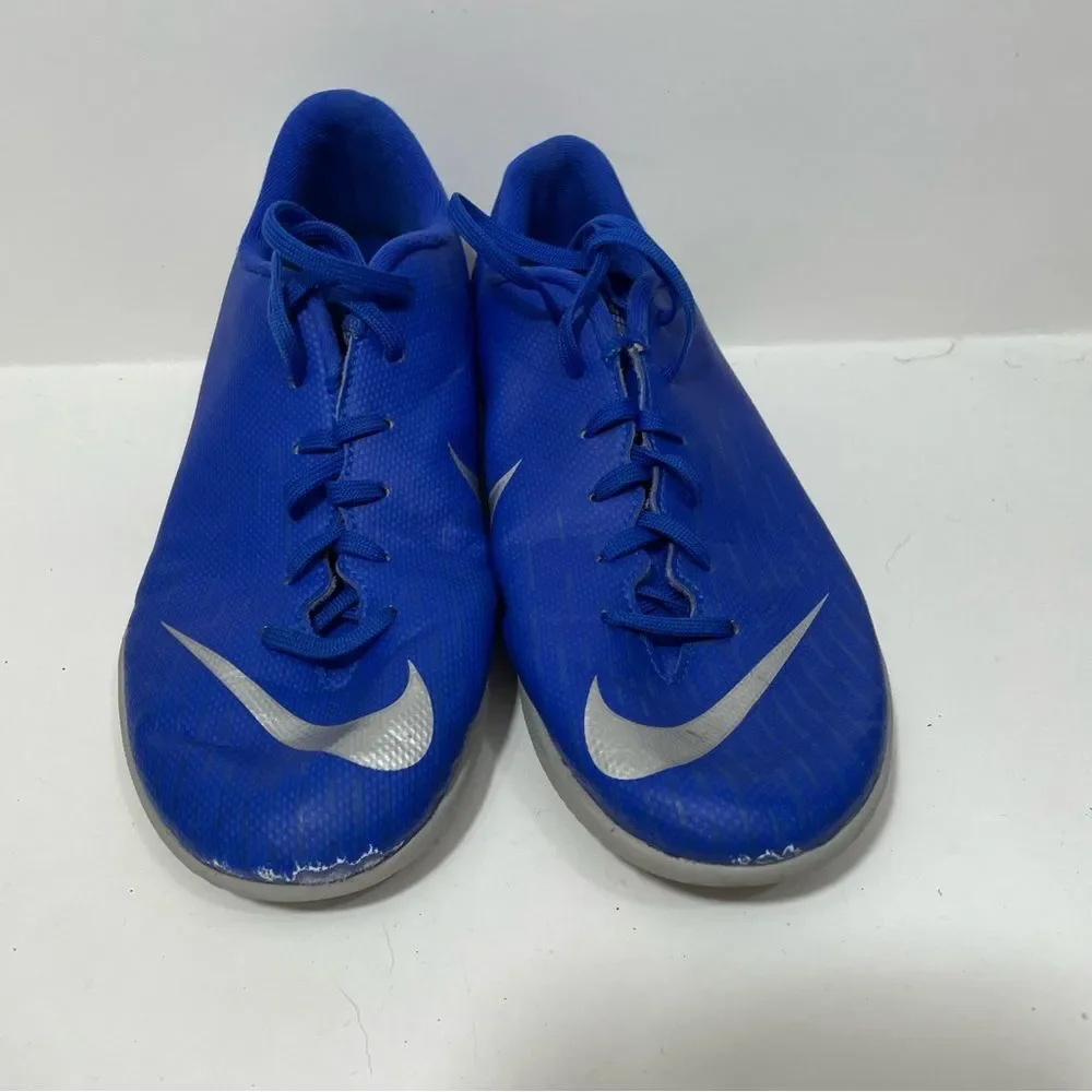 Nike Mercurial Blue Athletic Soccer Training Shoes